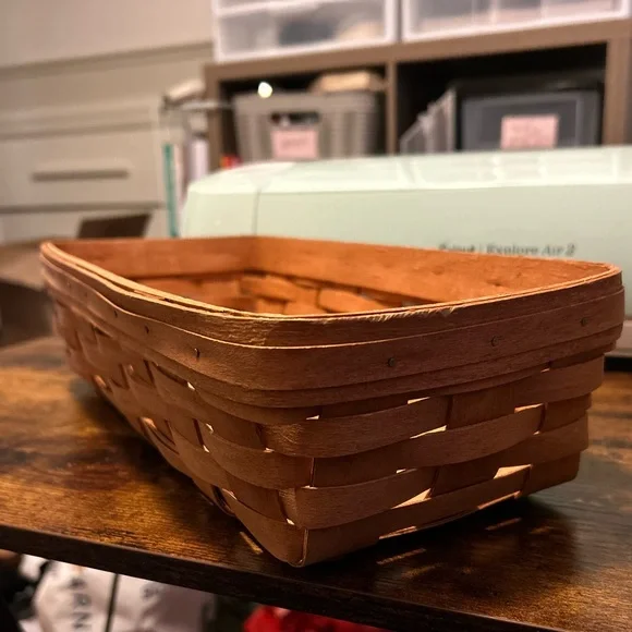 Longaberger Warm Brown Woven Basket - Picture 5 of 9